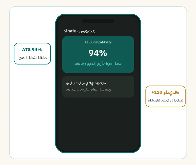 Siratie mobile app interface preview